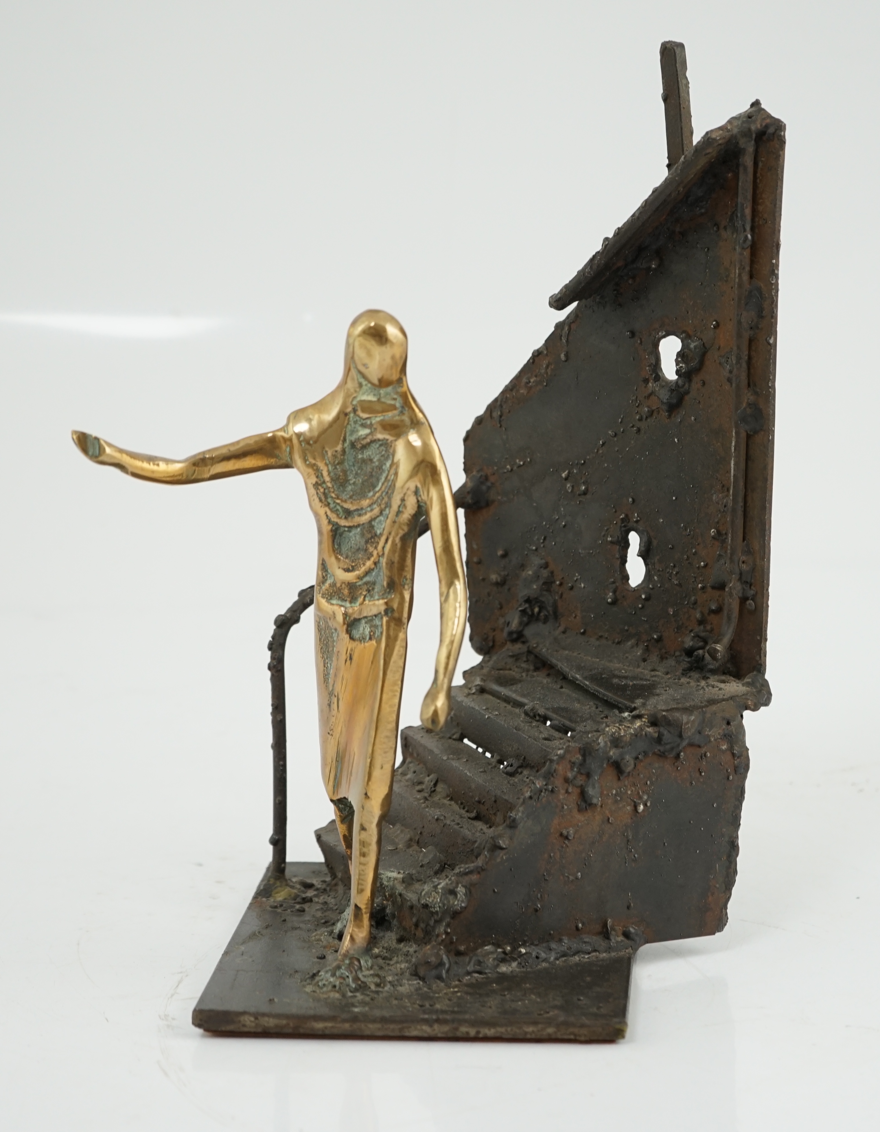 Arthur Dooley, (1929-1994), Figure descending a staircase